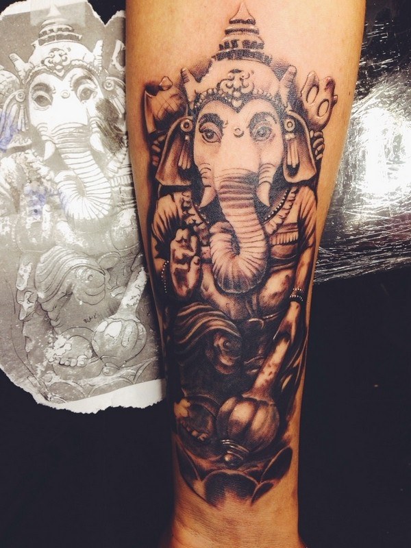 Lord Ganesha Forearm Tattoos For men