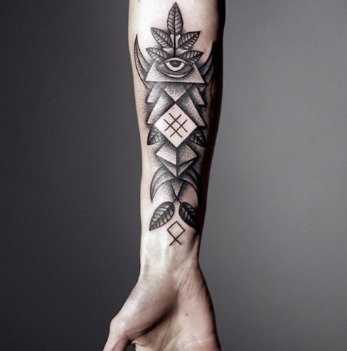 Tribal-Forearm Tattoos For men