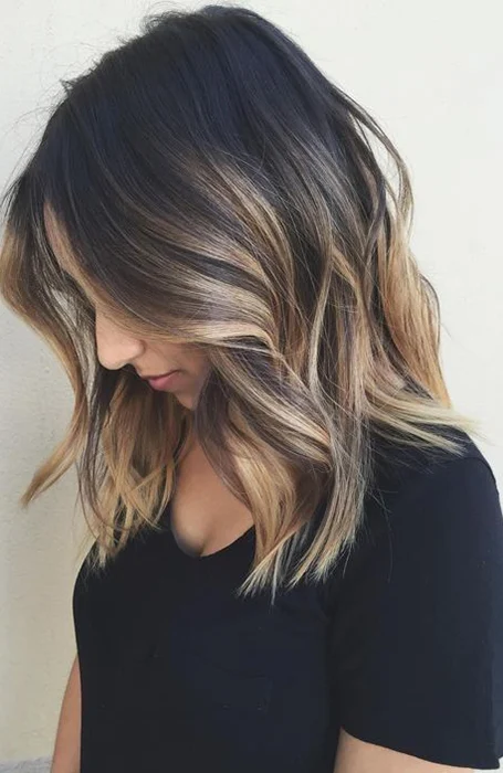 Ombre Shoulder Length Hairstyle for girls
