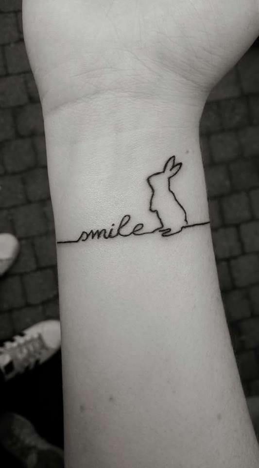 Rabbit Tattoo - meaningful tattoos for girls