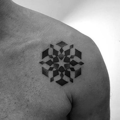 Small shoulder tattoos for men