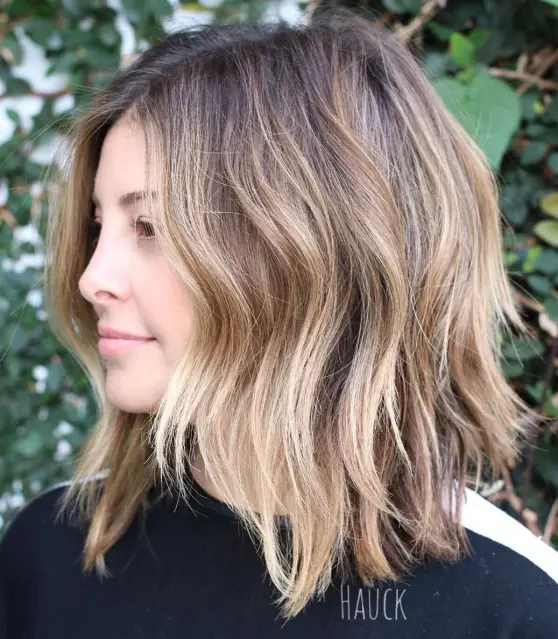 Soft Brown hairStyle with Highlights