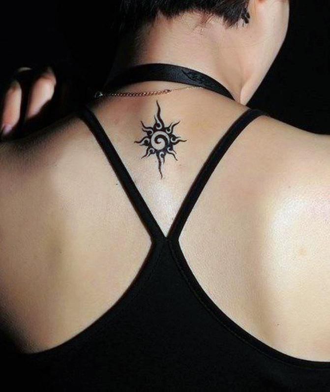 Tribal Sun Tattoo - Meaningful tattoos for women