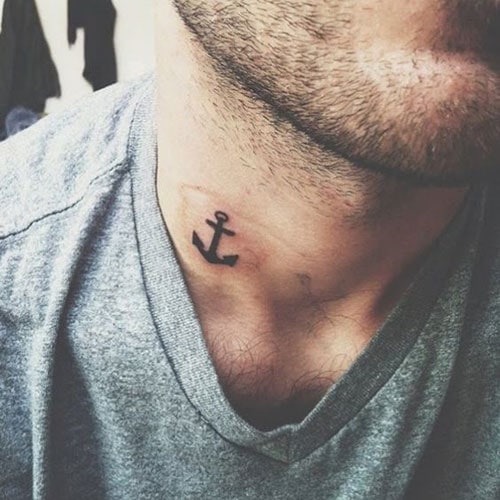 anchor small tattoos for men