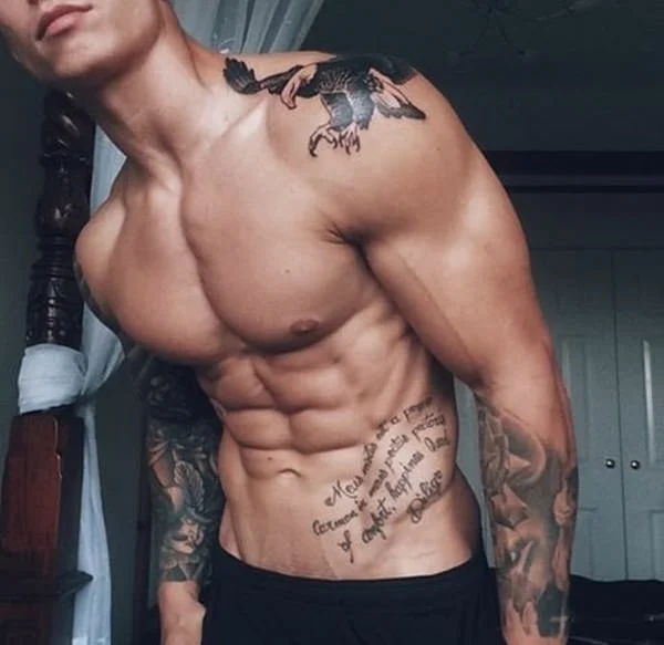 bird shoulder tattoos for men
