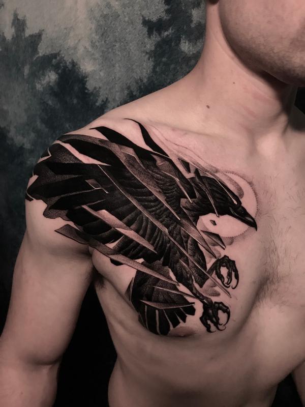eagle Chest Tattoos for men