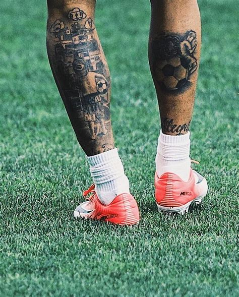 sports leg tattoos for men
