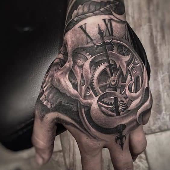 mechanical-watch-Hand Tattoos For Men