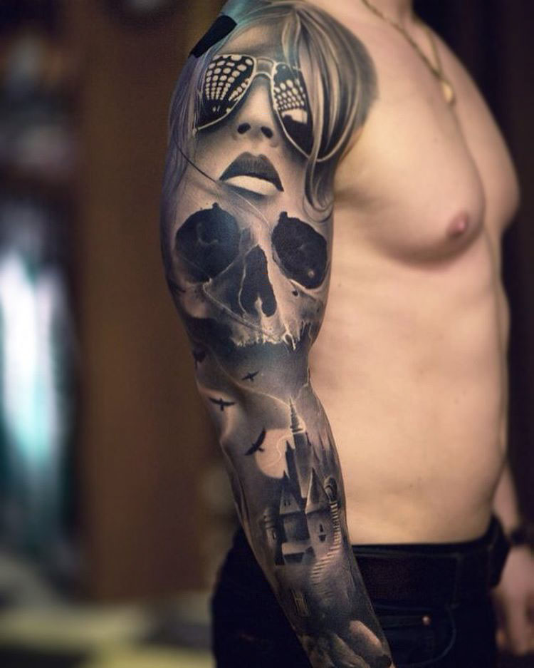 beautiful Full Sleeve Tattoo For Men