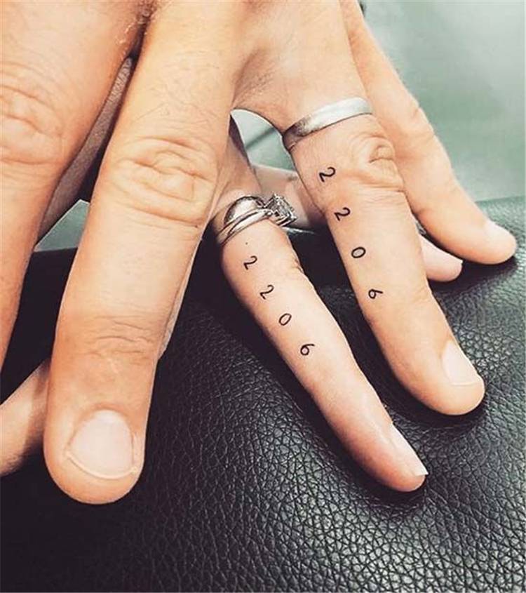 Side Finger Tattoo for men and women
