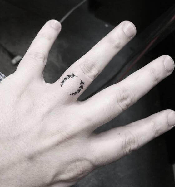 Simple Finger Tattoo for men