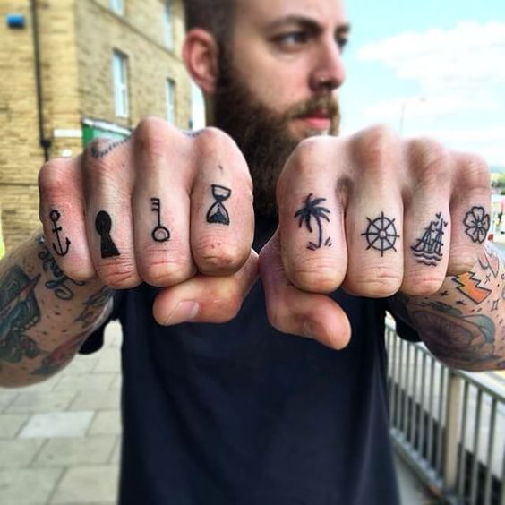 small finger tattoos for men