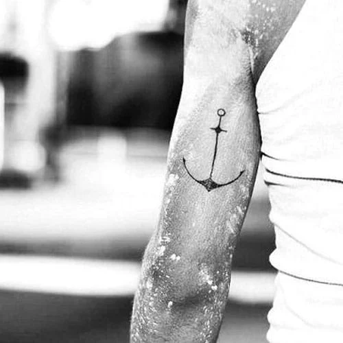 Simple Anchor Tattoo for men