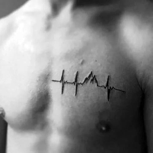 Simple-Tattoo-on-Chest for men