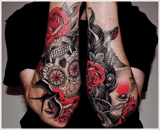 beautiful rose-tattoos-for men