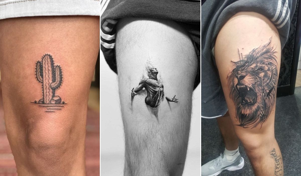Details 98+ about simple leg tattoos for guys super hot - in.daotaonec