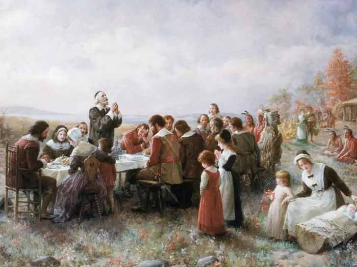 history of thanksgiving 1621 Plymouth