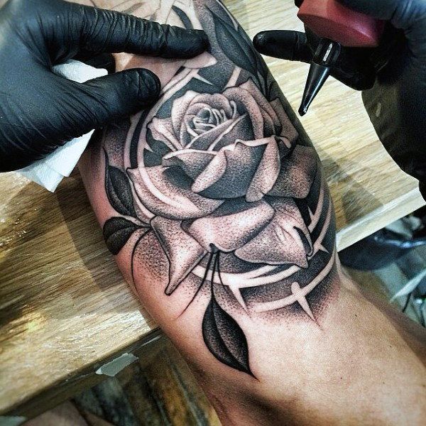 rose tattoo for men