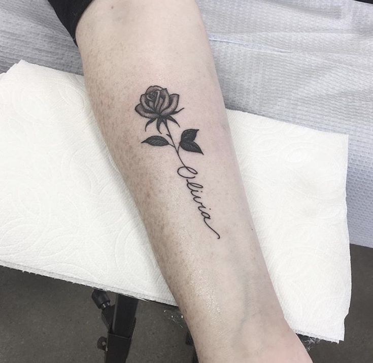 trending rose tattoo for men