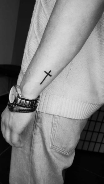 cross tattoos for men on forearmTikTok Search