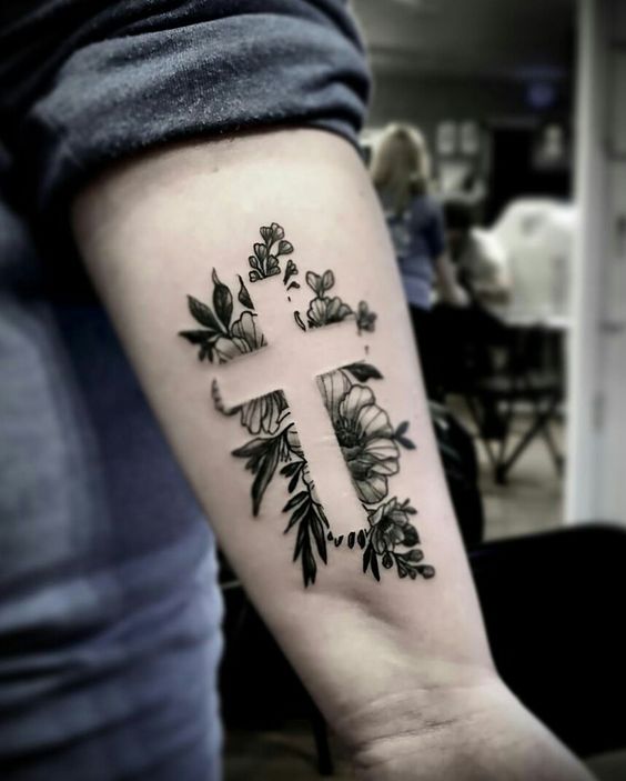 cross tattoo for religious men