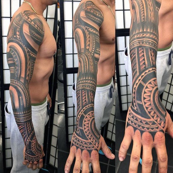 full sleeve arm tattoos for men