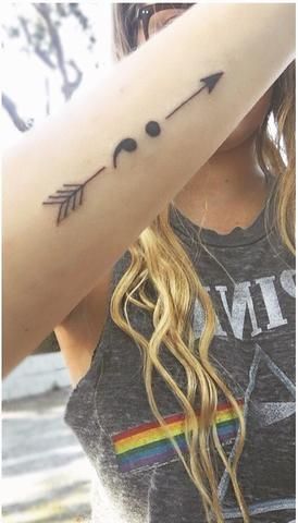 beautiful arrow tattoo