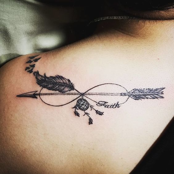 creative arrow tattoo