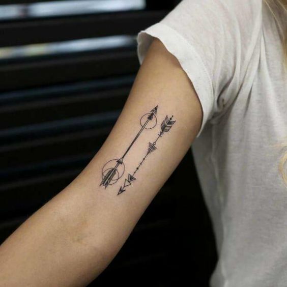 double arrow tattoo for men women
