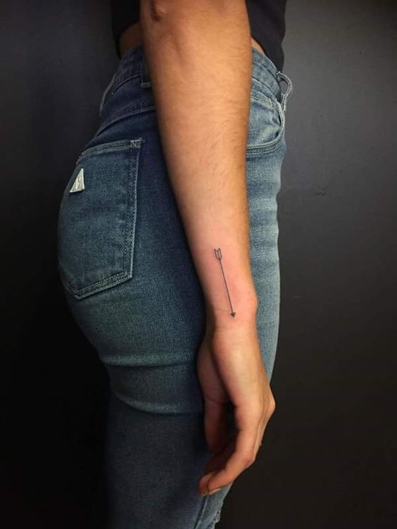simple arrow tattoo for women