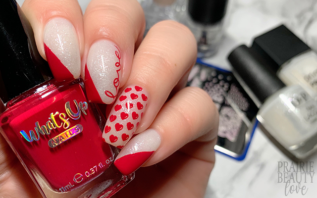 nail-art-simple-red-&-white-valentines-day-nails