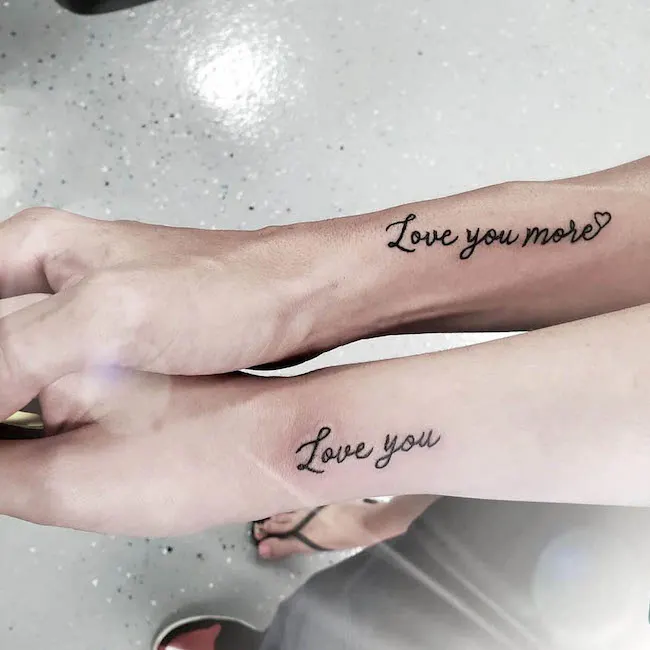Love-you-more-quote-Mother Daughter Tattoos