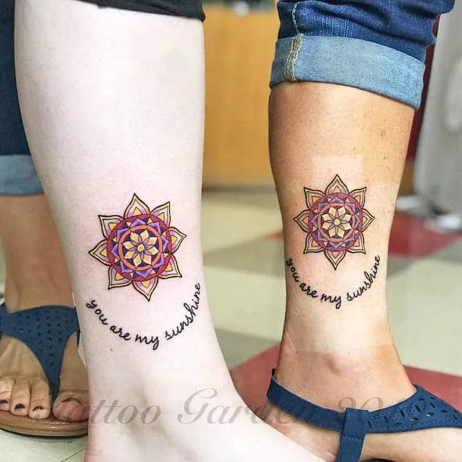 Mother Daughter Ankle Tattoos