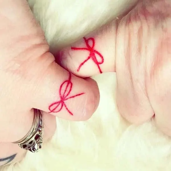 The-Forget-me-knot Mother Daughter Tattoos