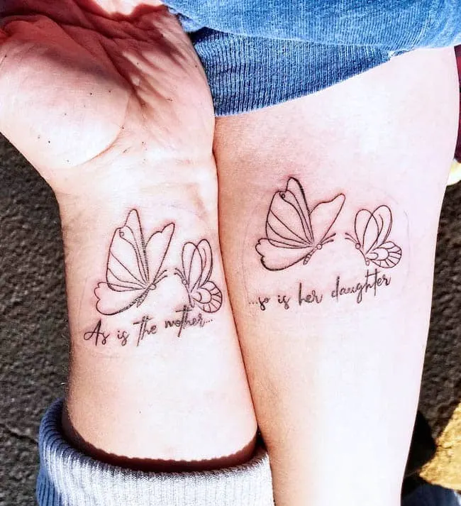 as is the mother so is her daughter tattoos