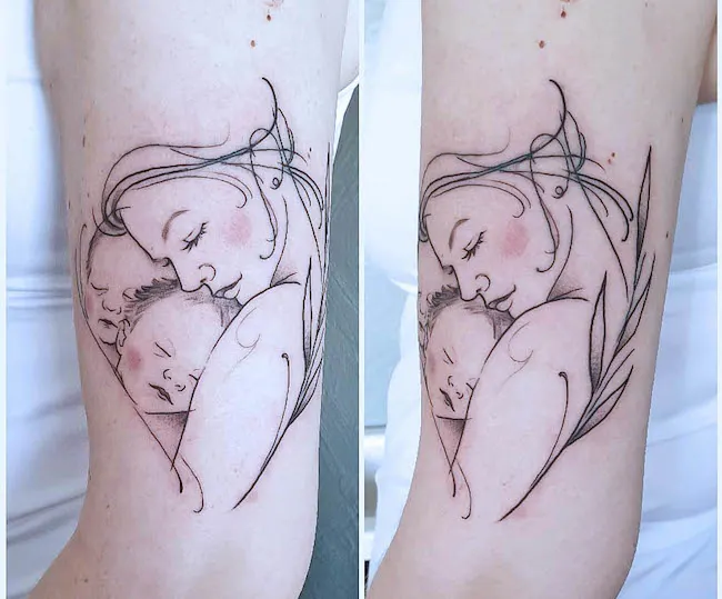 first day till last Mother Daughter Tattoos
