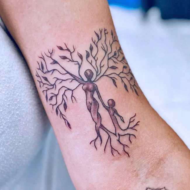 tree of life Mother Daughter Tattoos
