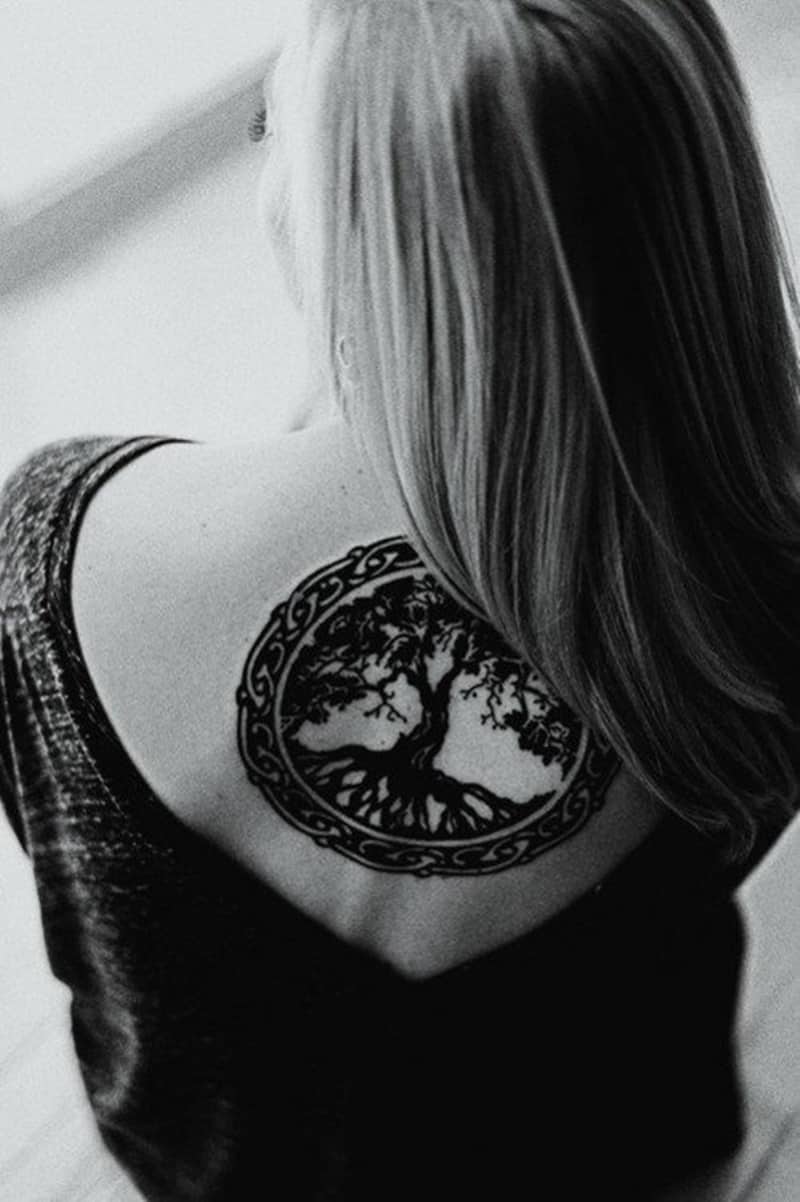 tree of life tattoo ideas on back