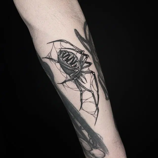 creepy-spoder tattoo
