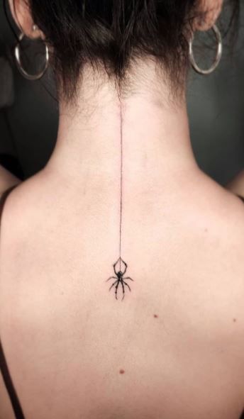 spider tattoo ideas for back