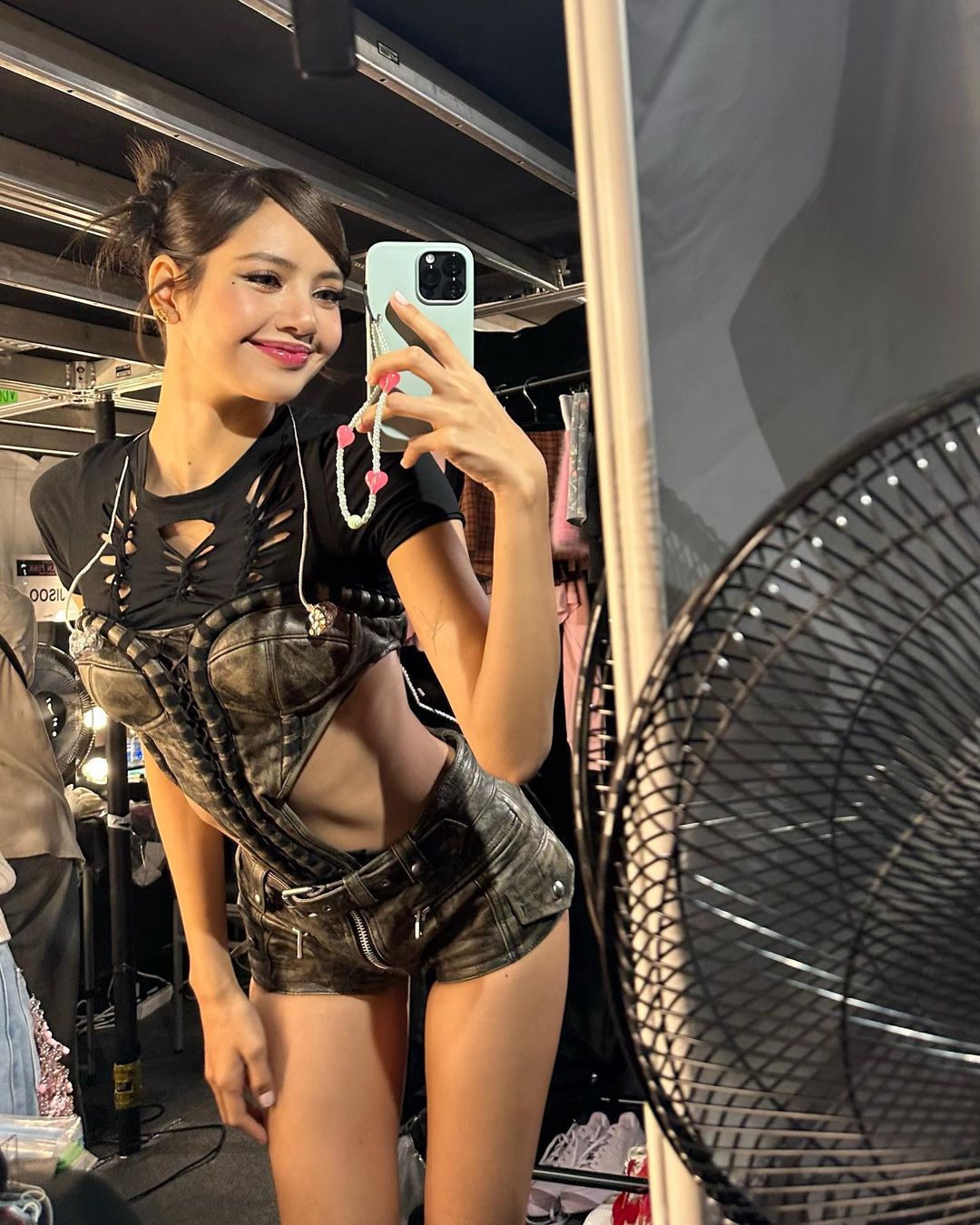 Lisa Thai Rapper black hot dress