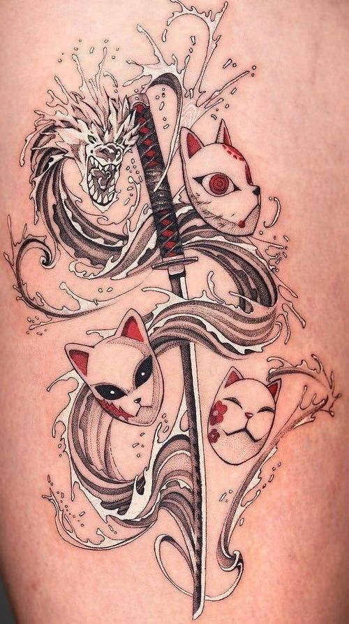 Demon slayer tattoo idea